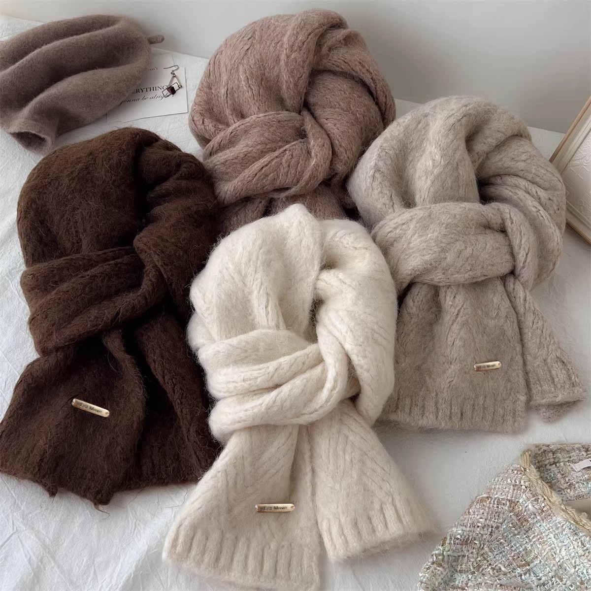 Wool Scarf Men - High Quality Wool Scarf Women Men