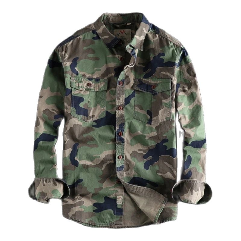 Flannel Shirt Lined - [24hour Fast Shipping] Men Camouflage Cargo