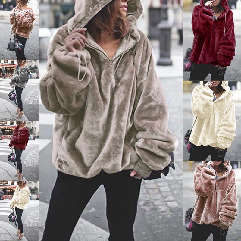 Wool Coat Peacoat - Women's Faux Fur Coat autumn winter