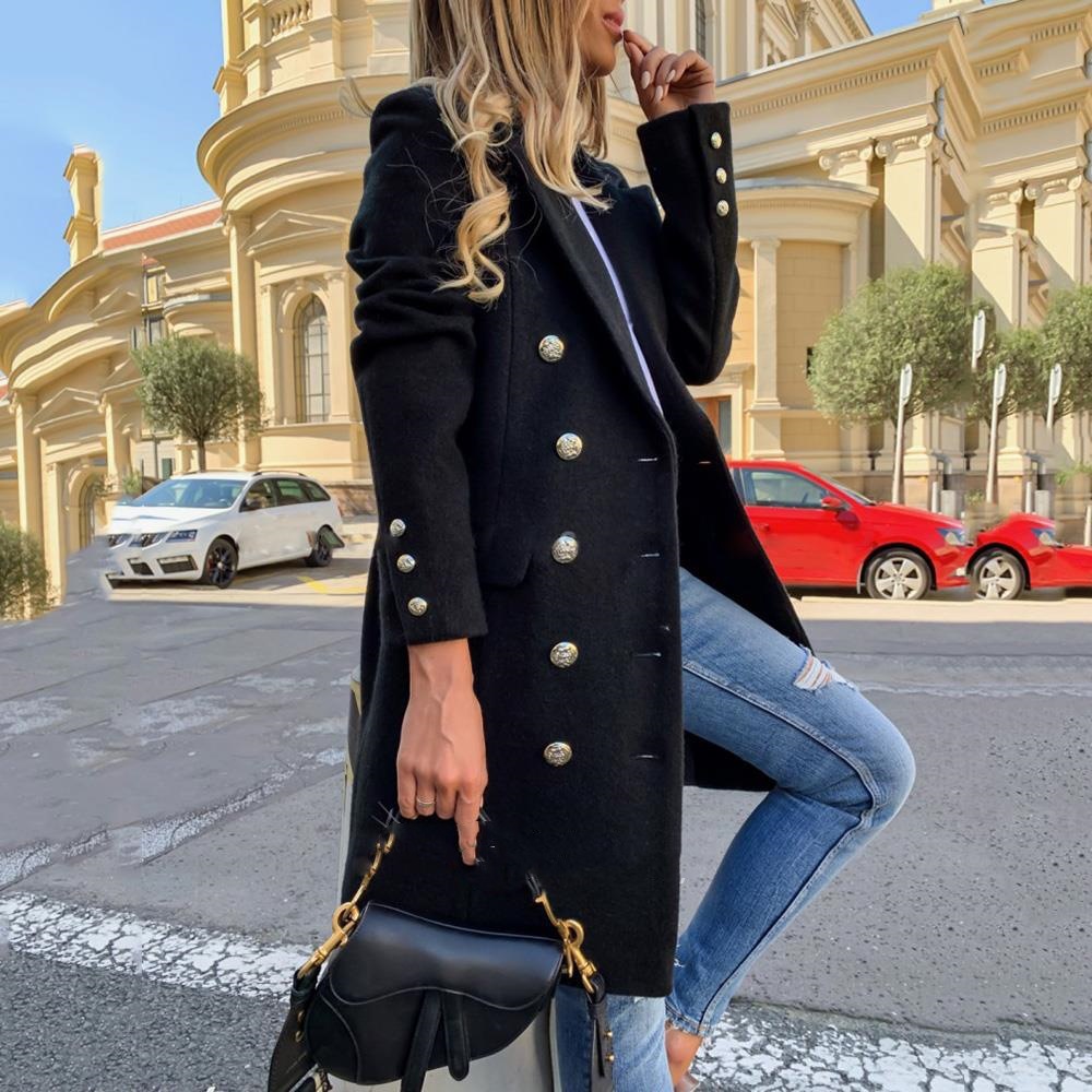 Fashion new women's autumn and - огляд і ціна Wool Coat Peacoat