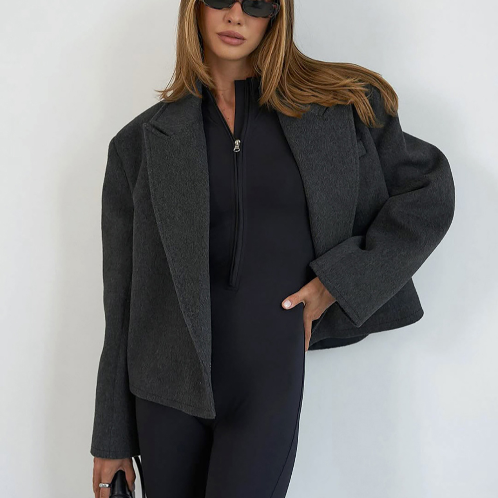 Women Elegant Temperament Shor - огляд і ціна Wool Coat Peacoat