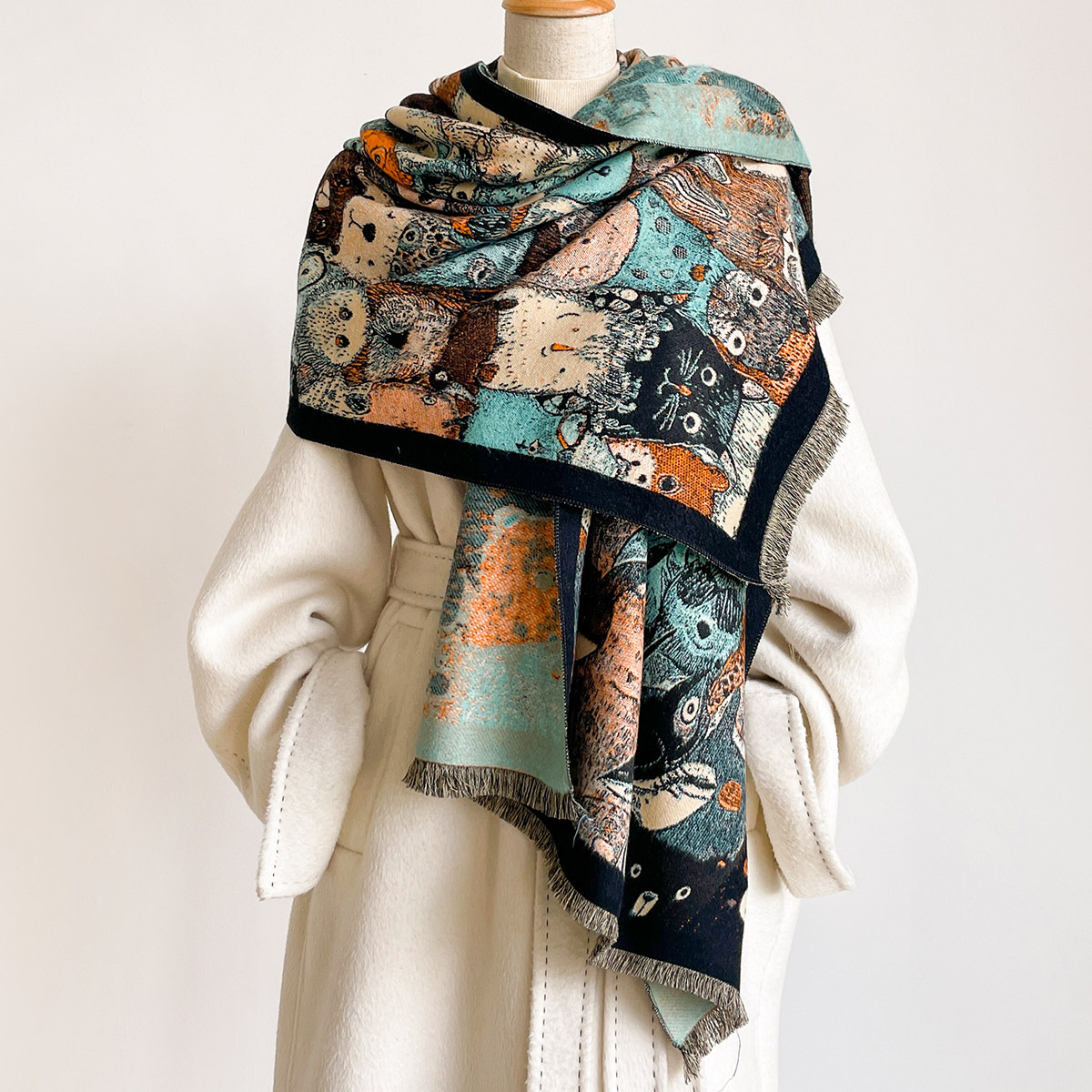 Women Imitation Cashmere Scarf - огляд і ціна Cashmere Pashmina Wrap