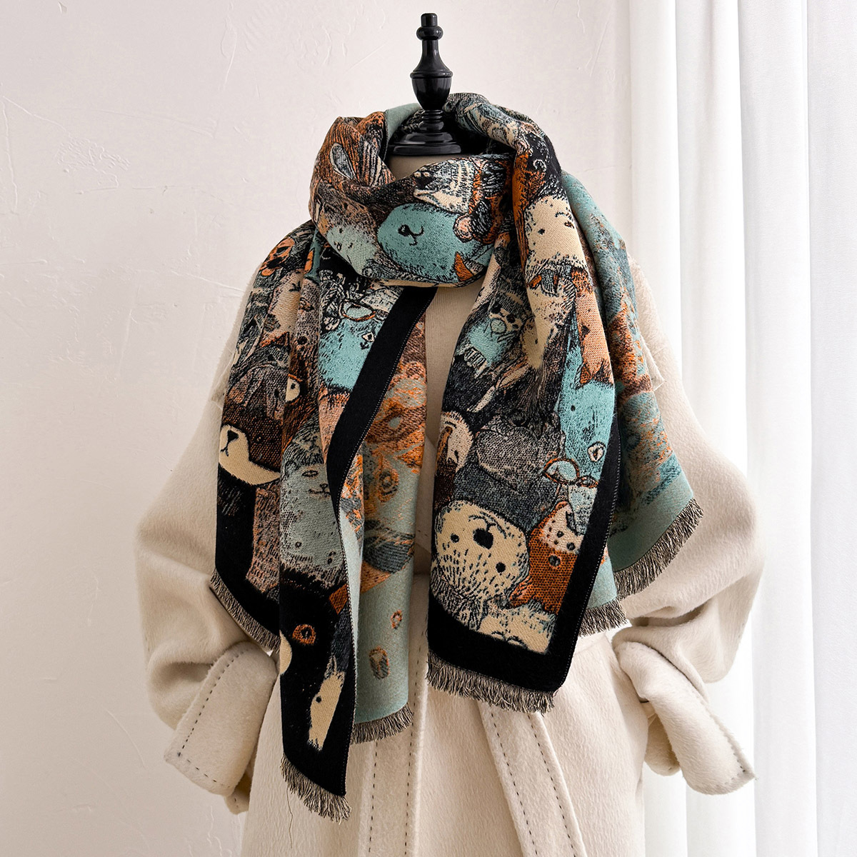 Women Imitation Cashmere Scarf - огляд і ціна Cashmere Pashmina Wrap