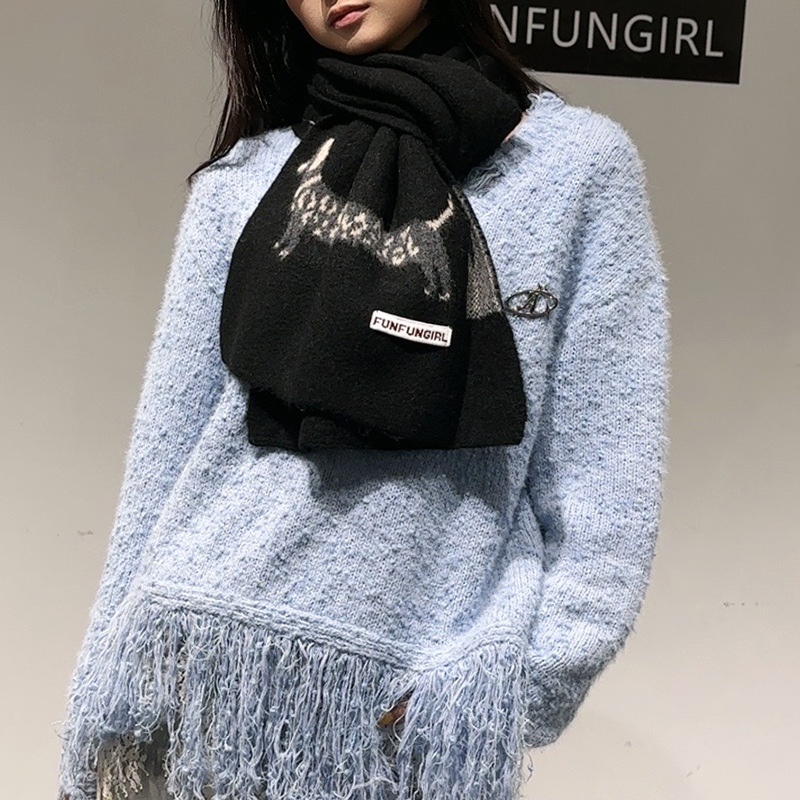 Korean Version Wool Blend Pupp - огляд і ціна Wool Scarf Men
