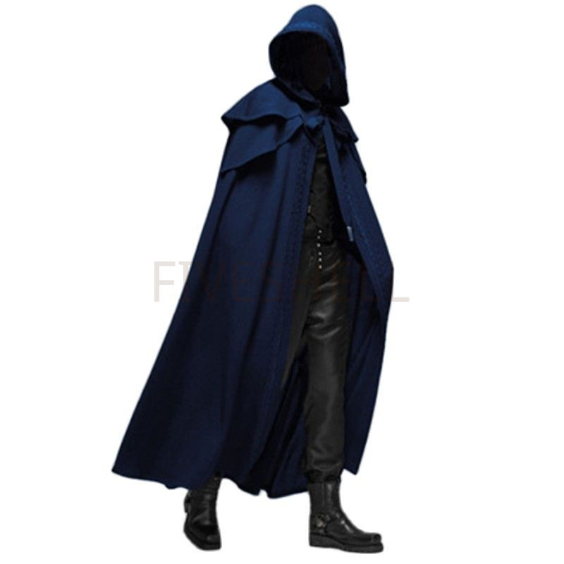 Medieval Vintage Hooded Loose  - огляд і ціна Wool Coat Peacoat