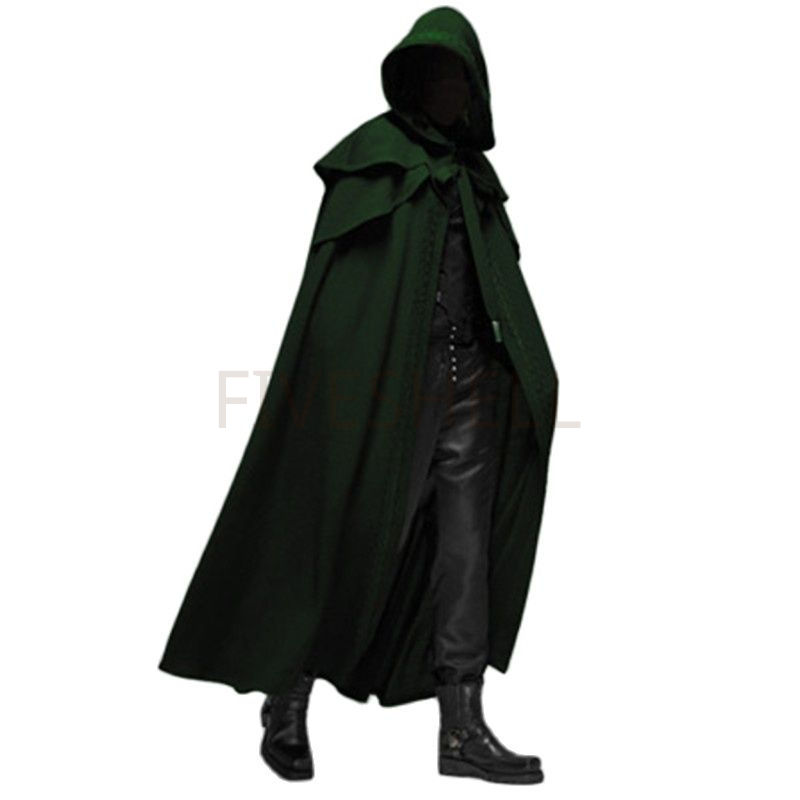 Medieval Vintage Hooded Loose  - огляд і ціна Wool Coat Peacoat