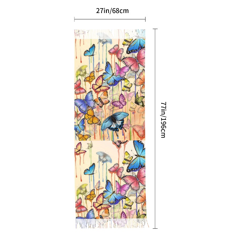 Retro Butterfly Winter Cashmer - огляд і ціна Cashmere Pashmina Wrap