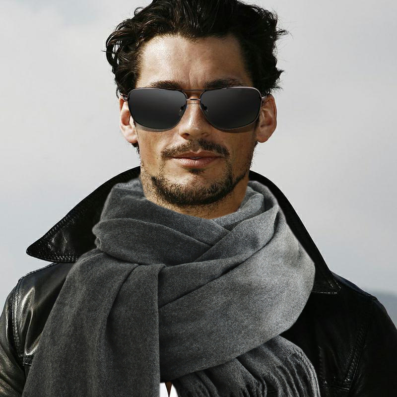 Fashion Scarf Man Winter Warm  - огляд і ціна Wool Scarf Men