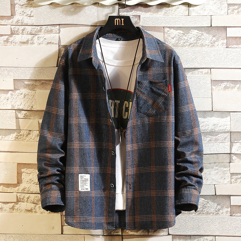2027 Summer Men's Plaid Shirt  - огляд і ціна Flannel Shirt Lined