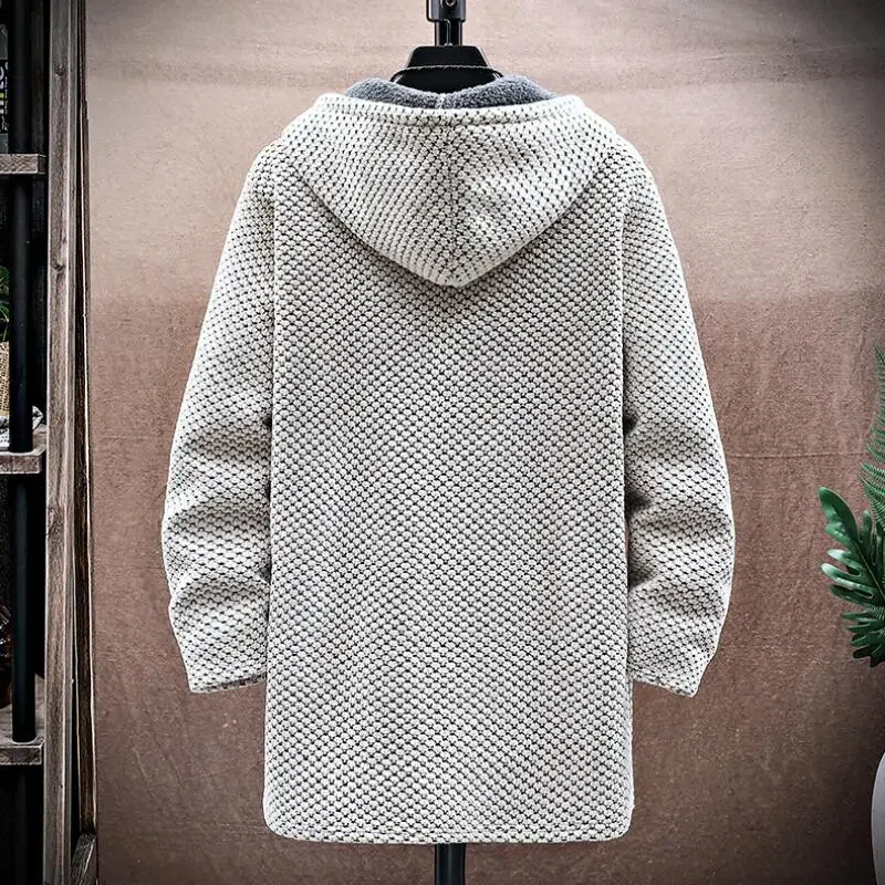 Men's Cardigan Cashmere Long C - огляд і ціна Wool Coat Peacoat