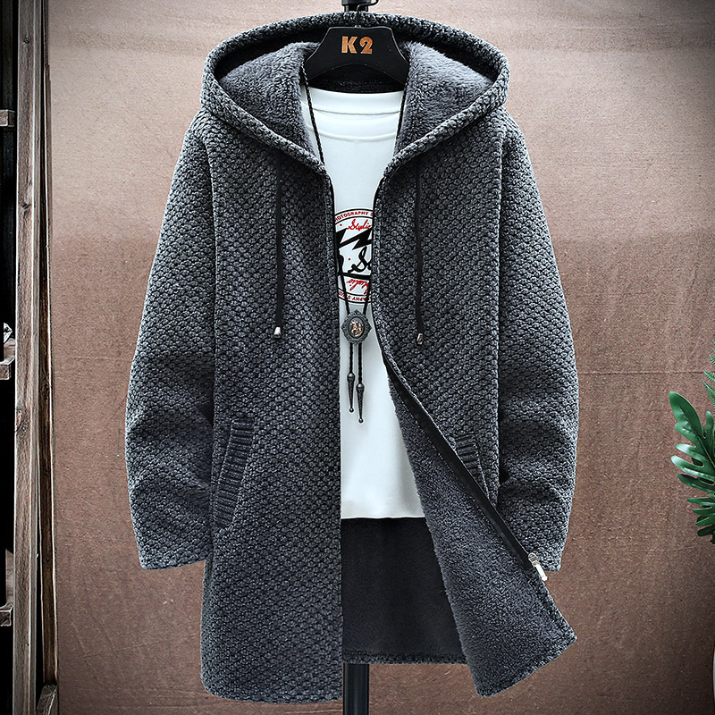 Men's Cardigan Cashmere Long C - огляд і ціна Wool Coat Peacoat