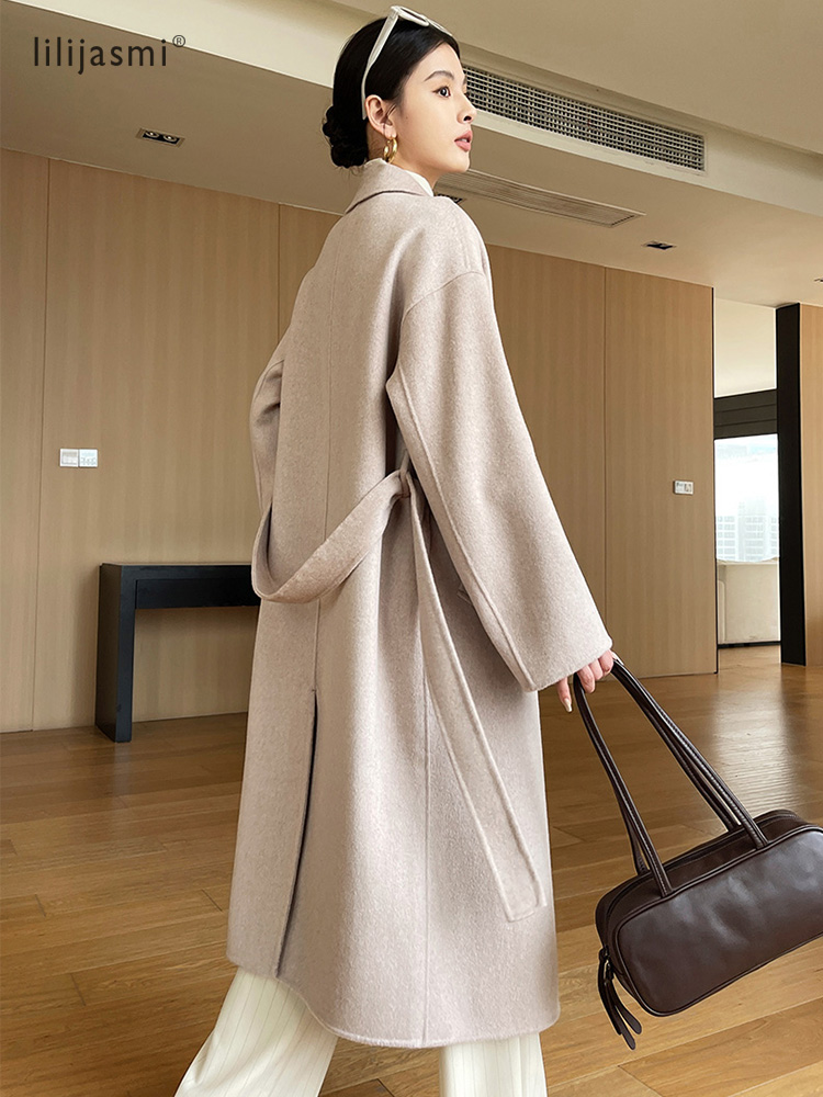 Notch Lapel Wool Coat Drop-Sho - огляд і ціна Wool Coat Peacoat