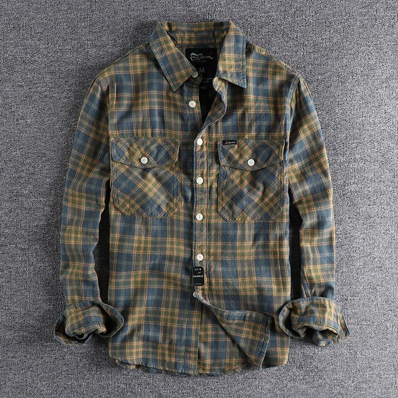 Spring and Autumn New Fashion  - огляд і ціна Flannel Shirt Lined